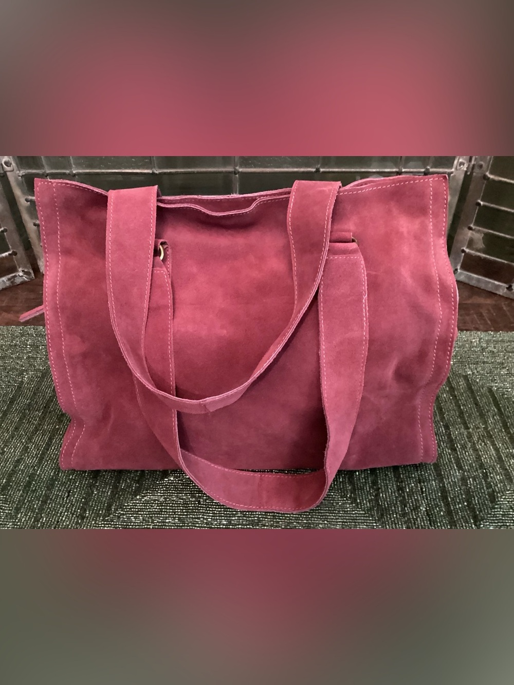 Salma Suede Tote Bag RED NWT ( Sold out in store)